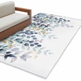 thumbnail image 2 of Eucalyptus Leaf Washable Area Rugs 3'x5', Blue Green Leaves Branch Abstract Art Low Pile Throw Living Room Rug Non-Slip Sturdy Edge Binding Carpet for Indoor Entryway Bedside Kitchen, 2 of 9