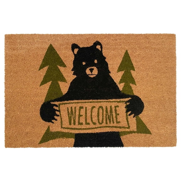 Calloway Mills 24 x 36 in. Bear Greeting Rectangular Doormat, Multi Color