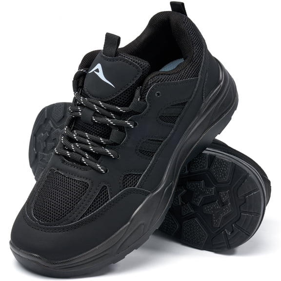 Ecetana Women's Platform Sneakers Breathable Mesh Lace-Up Walking Shoes