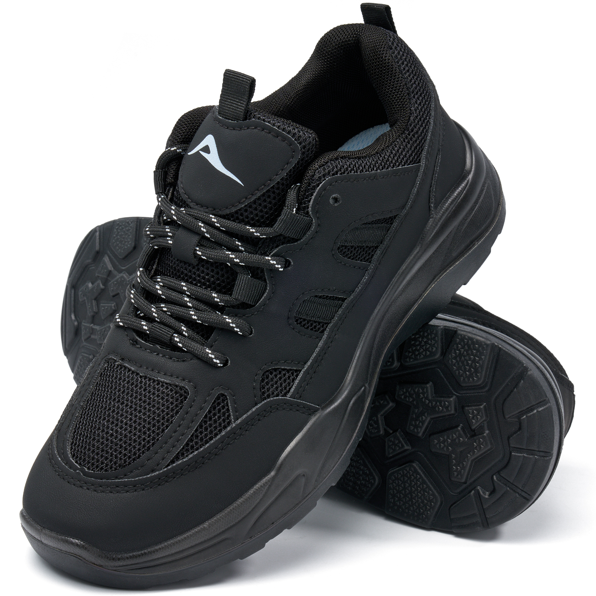 Ecetana Women's Platform Sneakers Breathable Mesh Lace-Up Walking Shoes