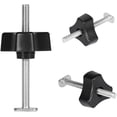 thumbnail image 5 of Almohadillas de sujeción que no dejan marcas, perillas de diseño ergonómico para una capacidad de sujeción de alta tensión, construcción de aluminio, acción de sujeción del sistema de riel en T, 5 of 5