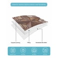 thumbnail image 4 of Quilts Queen Size Bedding Set, Texas Star Vintage Reversible Summer Quilt 3 Pieces, Brown Retro Art Red Berry Wooden Lightweight Bedspreads Coverlets with 2 Pillow Shams for All Seasons, 4 of 5