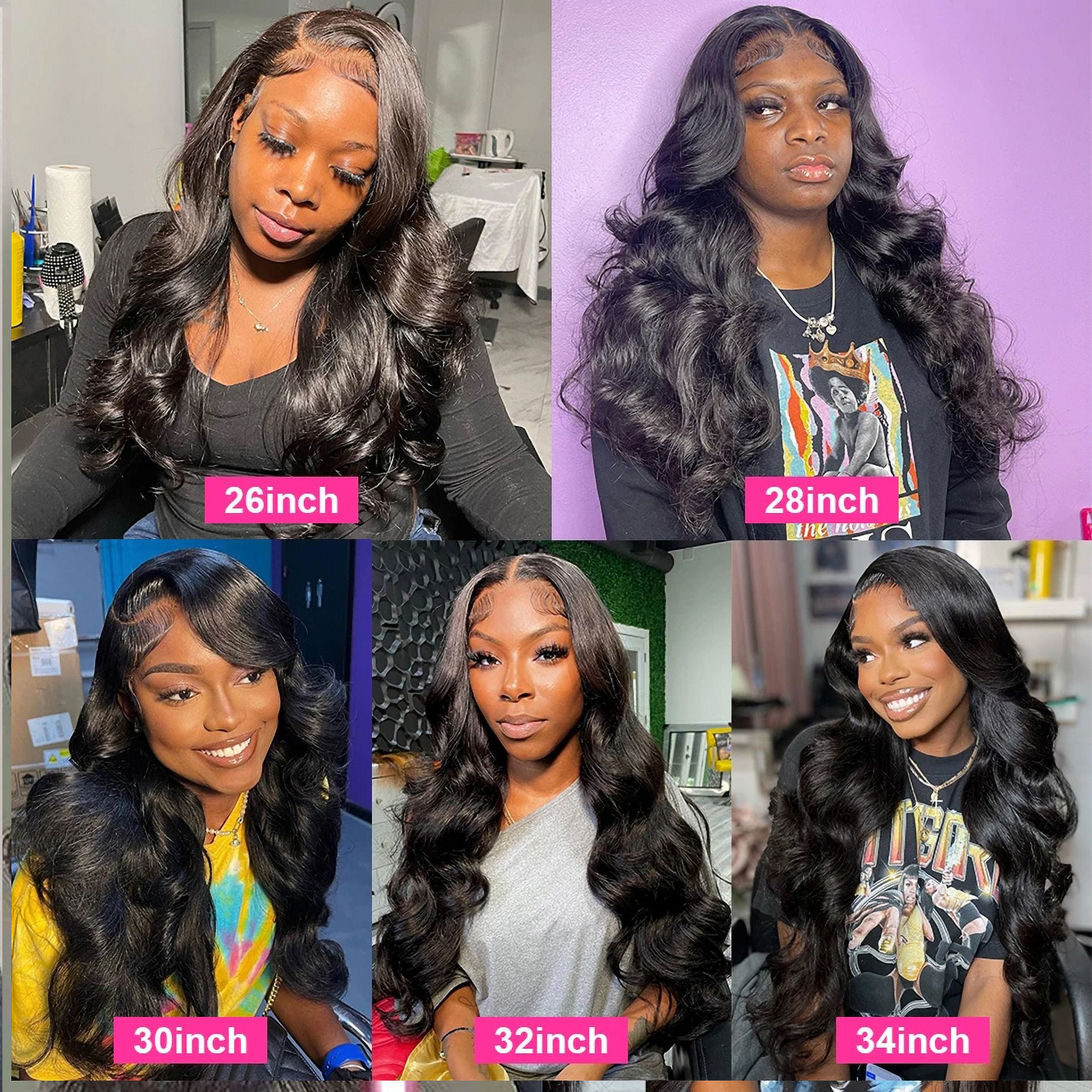 13X4 Lace Frontal Wigs 30 34Inch Body Wave Lace Front Wig 180% Brazilian Transparent 360 Lace Frontal Human Hair Wigs for Women