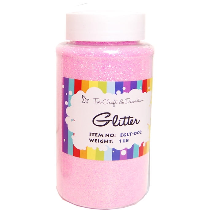 1lb SUPER FINE GLITTER POWDER 16 oz Light Pink