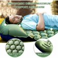 thumbnail image 3 of Camping Sleeping Pad, Blue Ultralight Inflatable Mat For Backpacking, Self-inflating With Pillow, 6cm Thick Ergonomic Design, Quick Inflate Deflate, Ripstop Nylon Fabric, Compact Easy Carry, 3 of 5