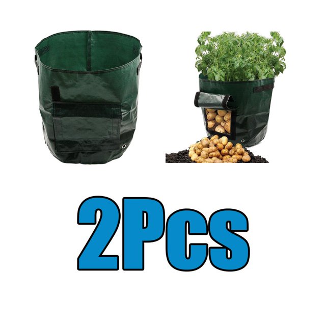 Contenedor de bolsas de DYNWAVEMX de Papa de Jardín 5 Galones Con Solapa Para Rábano Taro 23x28cm