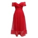 thumbnail image 4 of Vestido Largo formal Fridja con escote en V y un hombro color sólido para mujer Talla S M L XL, 4 of 8