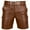 Brown, variant on Khaki Shorts Men Knee Length Cargo Big and Tall Elastic Waist 9 Inch Solid Lightweight Black Mens Shorts L