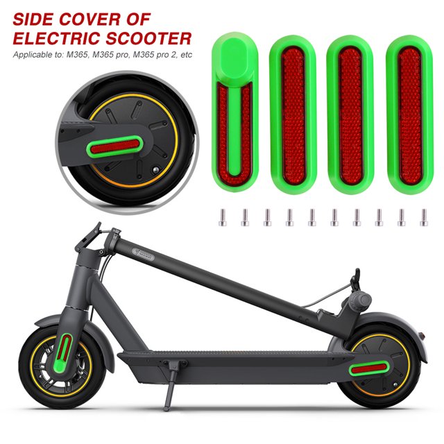 Escudo Protector 4 Uds cubierta protectora de rueda lateral para M365 M365 Pro/Pro 2 (verde)