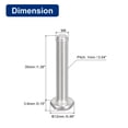 thumbnail image 2 of 304 Stainless Steel Machine Screws, 10 Pack M6x35mm Slotted Drive Pan Head Screw Bolts, 2 of 5