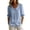 *Sky Blue, variant on VBVC Women's Peter Pan Collar Top,Button Down 3/4 Puff Sleeve Shirt for Women,Ladies Lightweight Office Workwear Blouse,Black,S-2XL