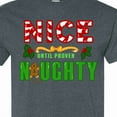 thumbnail image 4 of Inktastic Nice Until Proven Naughty with Holly and Gingerbread Man T-Shirt, 4 of 5