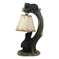 Ebros Whimsical Climbing Black Bears Table Lamp with Bending Tree ...