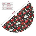 thumbnail image 5 of Kll 48" Christmas Tree Skirt Red Mushrooms Xmas Tree Skirts Mat For New Year Xmas Holiday Party Indoor Outdoor Home Decoration, 5 of 9