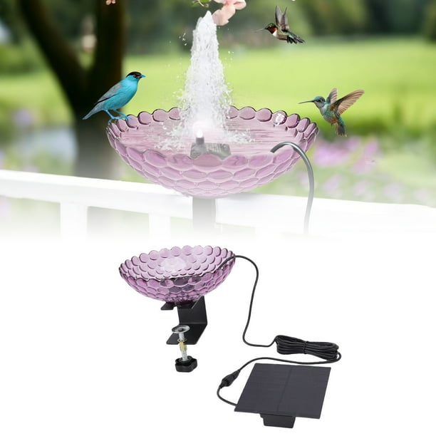 Fuente De De Pájaros Montados En La Cubierta, Comedero Para Pájaros Burbujeantes De De Pájaro Solar Con Abrazadera Ajustable, Vida Silvestre, Comedero Para Aves,