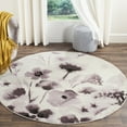 thumbnail image 3 of SAFAVIEH Adirondack Brannon Floral Area Rug, Ivory/Purple, 6' x 6' Round, 3 of 11