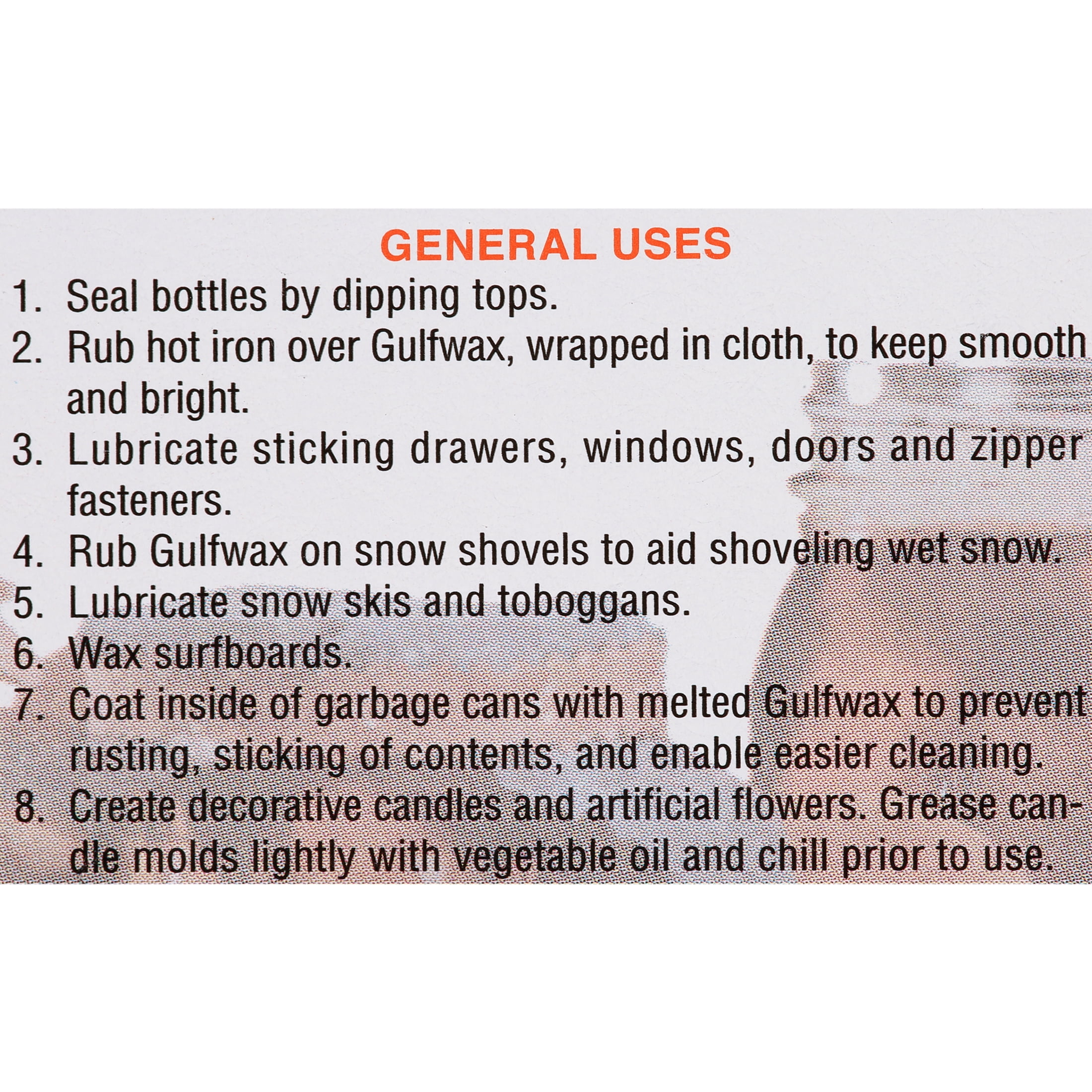 (2 pack) Gulf Wax Household Paraffin Wax - Multi-Purpose - 16 oz