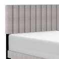 thumbnail image 2 of Modern Fabric Upholstered 54" Double Bed in Light Grey, 2 of 7