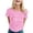r-169Pink53, variant on Women T-Shirts Short Sleeve Letter Print Round Neck Casual Comfortable Top True Classic Tees Women,Black