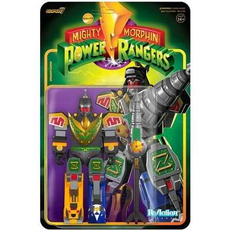 UPC: 0840049818606 | Mighty Morphin Power Rangers DragonZord 3 3/4-Inch ReAction Figure