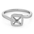 thumbnail image 5 of AoneJewelry 3.15 Carat Diamond Semi-Mount Engagement Ring In 18K Solid Rose, White & Yellow Gold ( No Center Stone ), 5 of 7