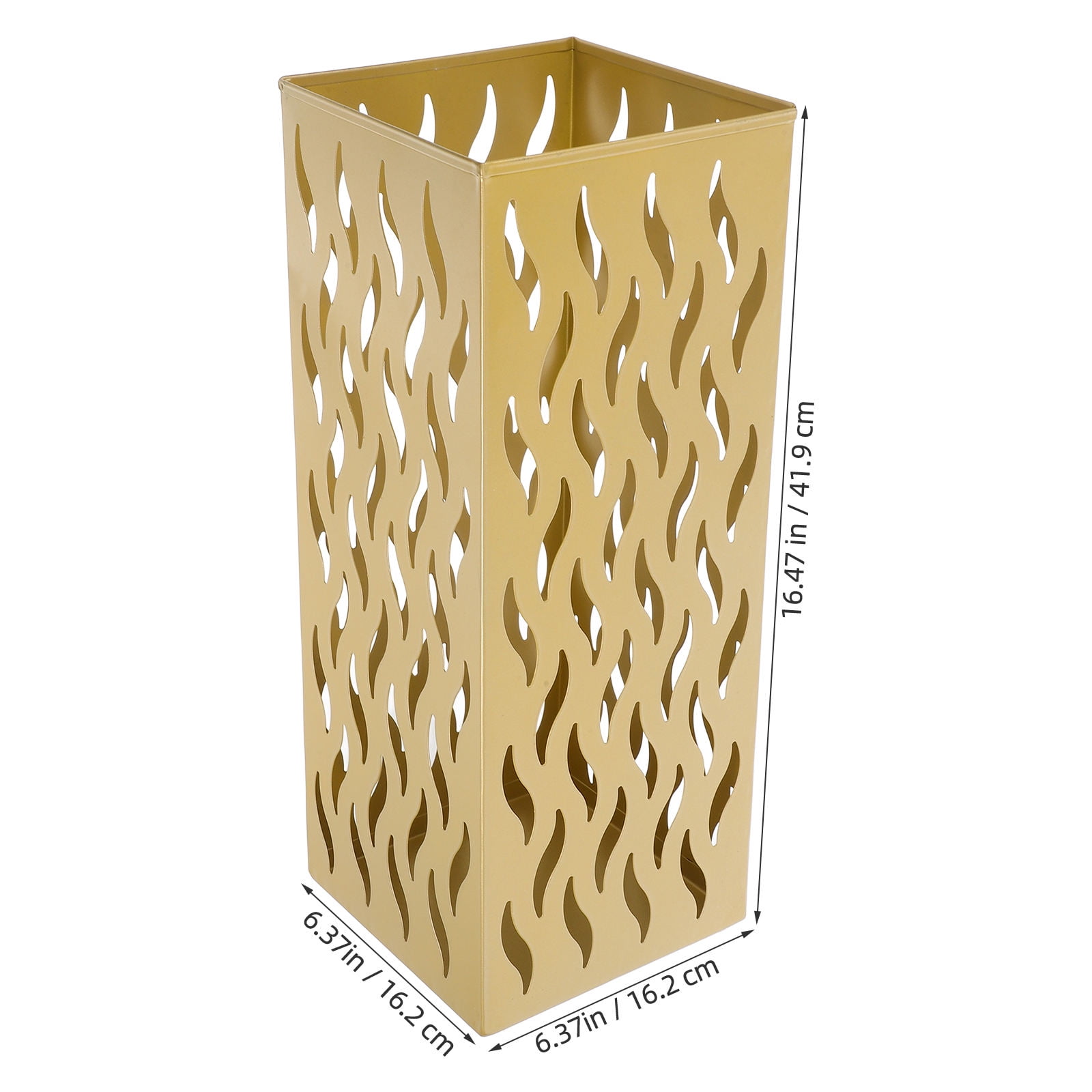 FRCOLOR  Umbrella Stands Modern Simple Metal Organizer for Entryway Golden