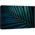 thumbnail image 3 of PixonSign Canvas Print Wall Art Blue-Green Palm Leaf Nature Wilderness Photography Realism Contemporary Closeup Relax/Calm Multicolor Ultra for Living Room, Bedroom, Office - 32x48, 3 of 5