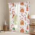 thumbnail image 3 of Castle Fairy Kids Gingerbread Man House Black Out Curtains,Merry Christmas Curtains Pack of 2 (42x63 Each),Festival Xmas Bedroom Curtains,Super Cozy Room Decor, 3 of 6