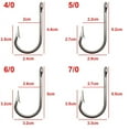 thumbnail image 4 of 10pcs 7732 Stainless Steel Fishing Hooks Sharp Big Thick Tuna Bait Fishing Hook Size 5/0 6/0 7/0 8/0 9/0 10/0 11/0 12/0, 4 of 18