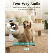WUUK 4MP Indoor Pan/Tilt Security Camera, Baby Monitor with Camera and Audio, Wi-Fi Pet Camera with Phone APP, Motion Detection & Tracking, Night Vision, 2-Way Audio, Compatible with Alexa & Google
