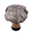 thumbnail image 4 of 1 Pcs Bonnet de Douche Imperméable, Bonnet de Bain Réutilisable Élastique Imprimé de Protection pour les Cheveux (Flamant Rose Gris), 4 of 7