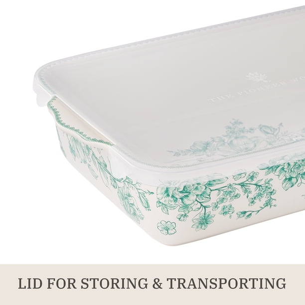 The Pioneer Woman Agatha Rectangular Baker with Lid, 9