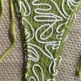 thumbnail image 6 of Qingpeng Women's 2 Piece Halter Swimsuit Textured Tie Side Triangle Bikini Bathing Suit, 6 of 6