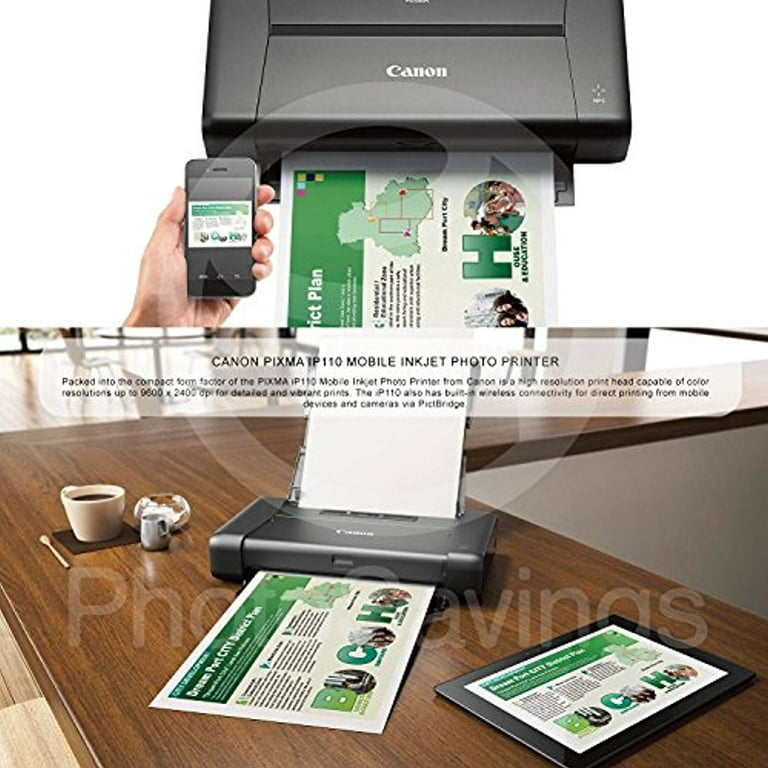 CANON PIXMA iP110 Wireless Mobile InkJet Printer w/ With Airprint