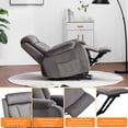 thumbnail image 3 of Dazone Power Lift Recliner Chair, Electric Lift Chair Sigle Sofa Lounge for Elderly, Have Duty Recliners Home Theater Reclining Chair With Remote Control, Light Brown, 3 of 11