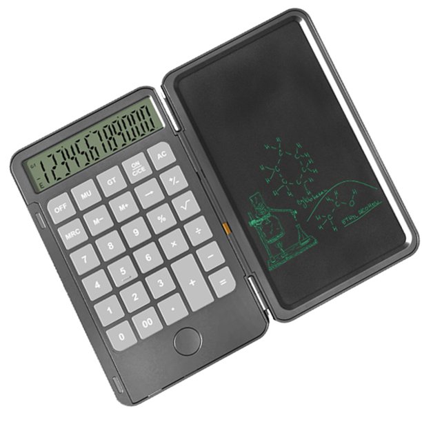 Calculadora plegable portátil, tableta LCD de escritura para oficina de negocios, 6,5 pulgadas, calculadora científica educativa, tablero de escritura a mano Fivean unisex