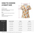 thumbnail image 5 of Naloa Forest Squirrel Print T-Shirts Short Sleeve V Neck Tees for Women Fashion Tops Trendy Lightweight Soft Casual Summer Outfits Clothes, 5 of 5