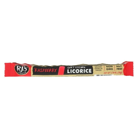 - Rj's Licorice Licorice - Raspberry - Soft Eating - Pack of 25 - 1.4 Oz