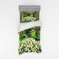 thumbnail image 1 of Ambesonne Spring Bedding Set 3 Pcs, Flower Garden Grass Park, Twin XL, Green and Brown, 1 of 3