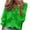 Green, variant on GigrtiJin Womens Fall Trendy Shirts Long Sleeves Solid Color Fashion Ruffle Tops Ladies V Neck Casual Loose Blouses