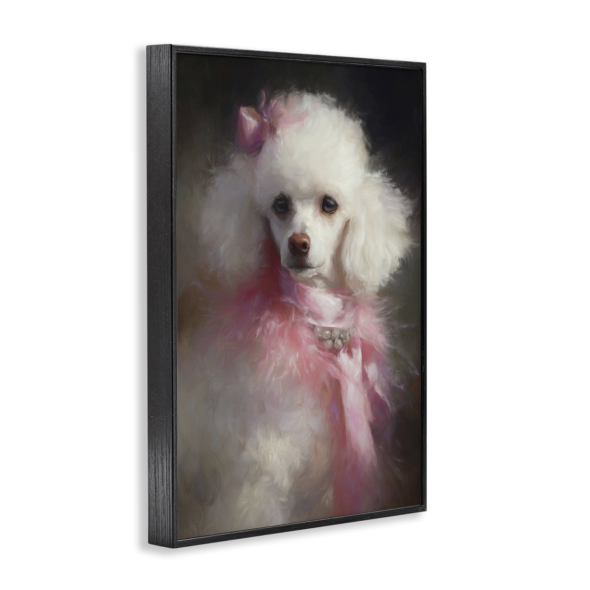 Stupell Industries Just A Girl Who Loves Pink Black Framed Giclee Art, design by Tina LeCour