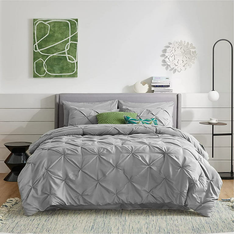 Bedsure Full Size Comforter Sets - Bedding Sets Full 7 Pieces, Bed in A Bag Grey Bed Sets with Comforter, Sheets, Pillowcases & Shams, Adult & Kids