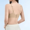 thumbnail image 4 of Oksale Seamless Jelly Bras for Women Lightweight Breathable Full Coverage Bra Trendy Summer Adjustable Strap Minimizer Bra Coffee M, 4 of 6
