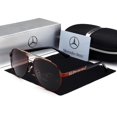 thumbnail image 1 of Sunglasses, men's driving glasses, driving glassesChat Gold Frame Gray Piece, 1 of 4