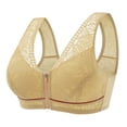 thumbnail image 1 of AherBiu Plus Size Bras for Women High Impact Wireless Large Bust Bralettes Front Closure Pull on Full Coverage Bras, 1 of 2