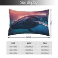 thumbnail image 2 of Yiaed Sunshine Ocean Whale Print Brushed Microfiber Envelope Pillowcases, Standard,Envelope Closure Pillow Cases(No pillow core)-20"x30", 2 of 6