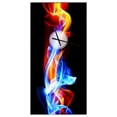 thumbnail image 1 of DesignArt Fire and Ice Large Wall Clock, 1 of 2