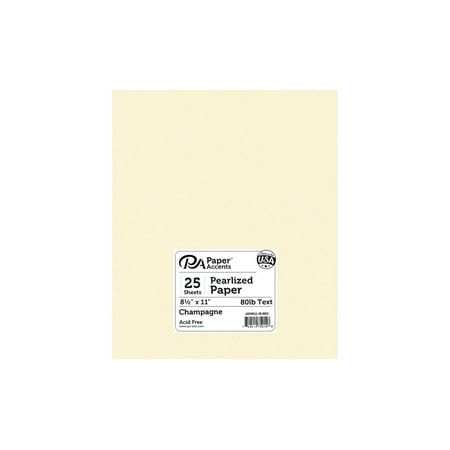 UPC: 0740512750146 | Paper Accents Paper Pearlized 8.5 x 11  25pc 80lb Champagne