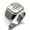 Silver, variant on Stainless Steel Freemasons Masonic Compass Engraved Square Flat Top Biker Style Polished Ring