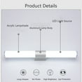 thumbnail image 2 of SNNROO Bathroom Vanity Light Fixtures, Bathroom Front Mirror Vanity LED Fixture Light for Toilet, 2 of 9